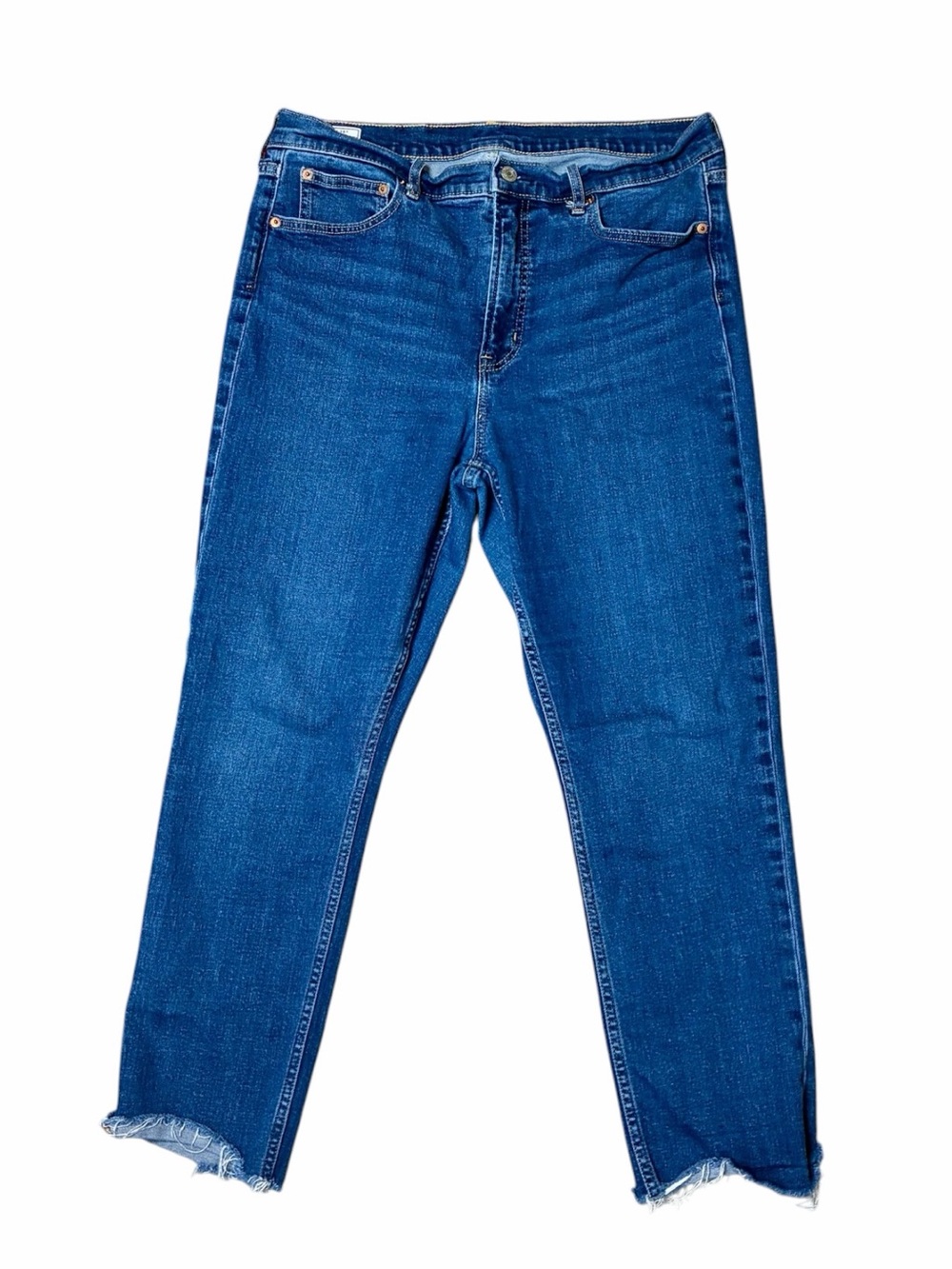 GAP Vintage Slim High Rise Jeans Dark Indigo Women's Size 33 16R